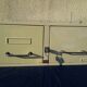 Meuble métal 2 tiroirs industriel loft années 70 avec clé E M C E