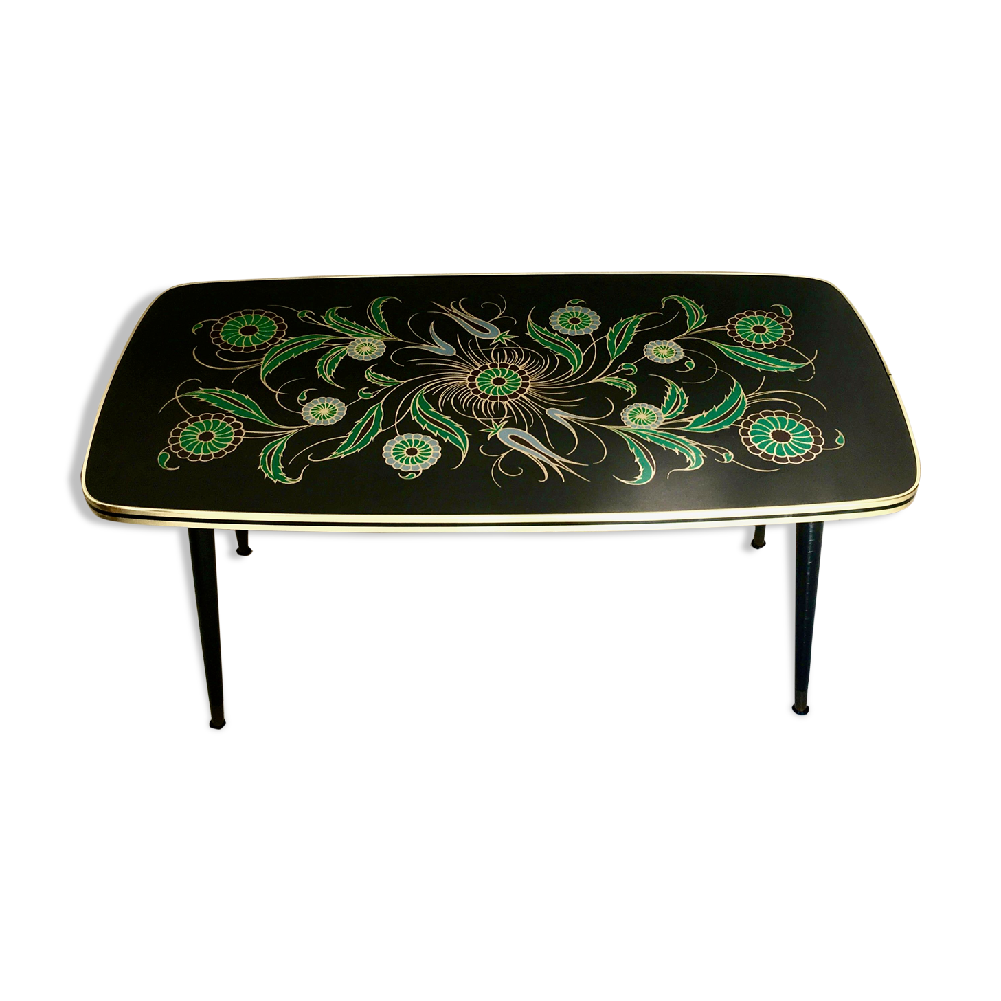 Stylized deco vintage coffee table