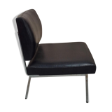 Driver skaï black armchair
