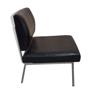 Driver skaï black armchair