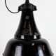 Industrial Black Enamel Bauhaus Pendant Lamp, 1930s