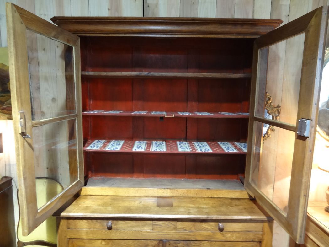 Two-body sideboard XIXth in oak 150 x 224 cm