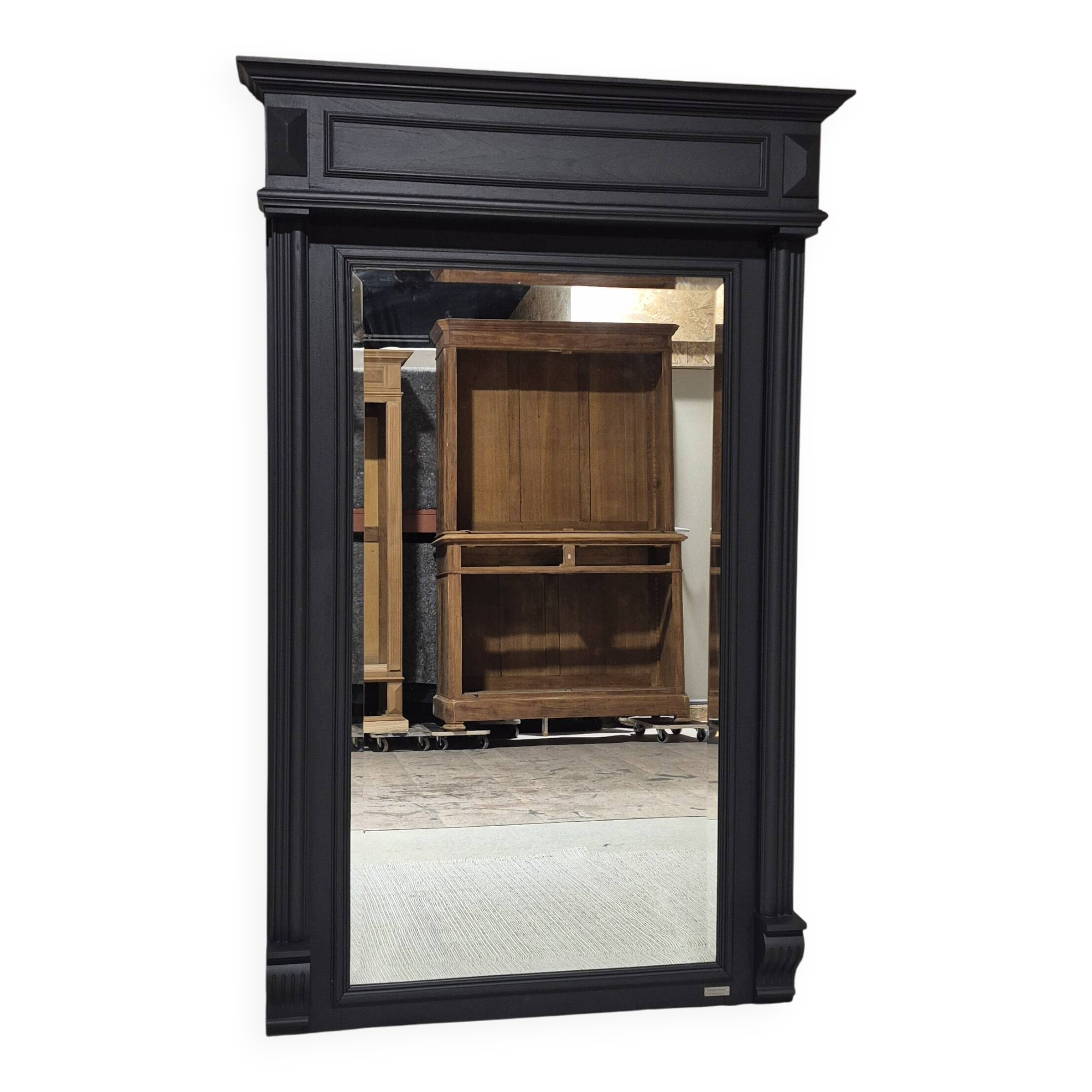 Antique bevelled mirror