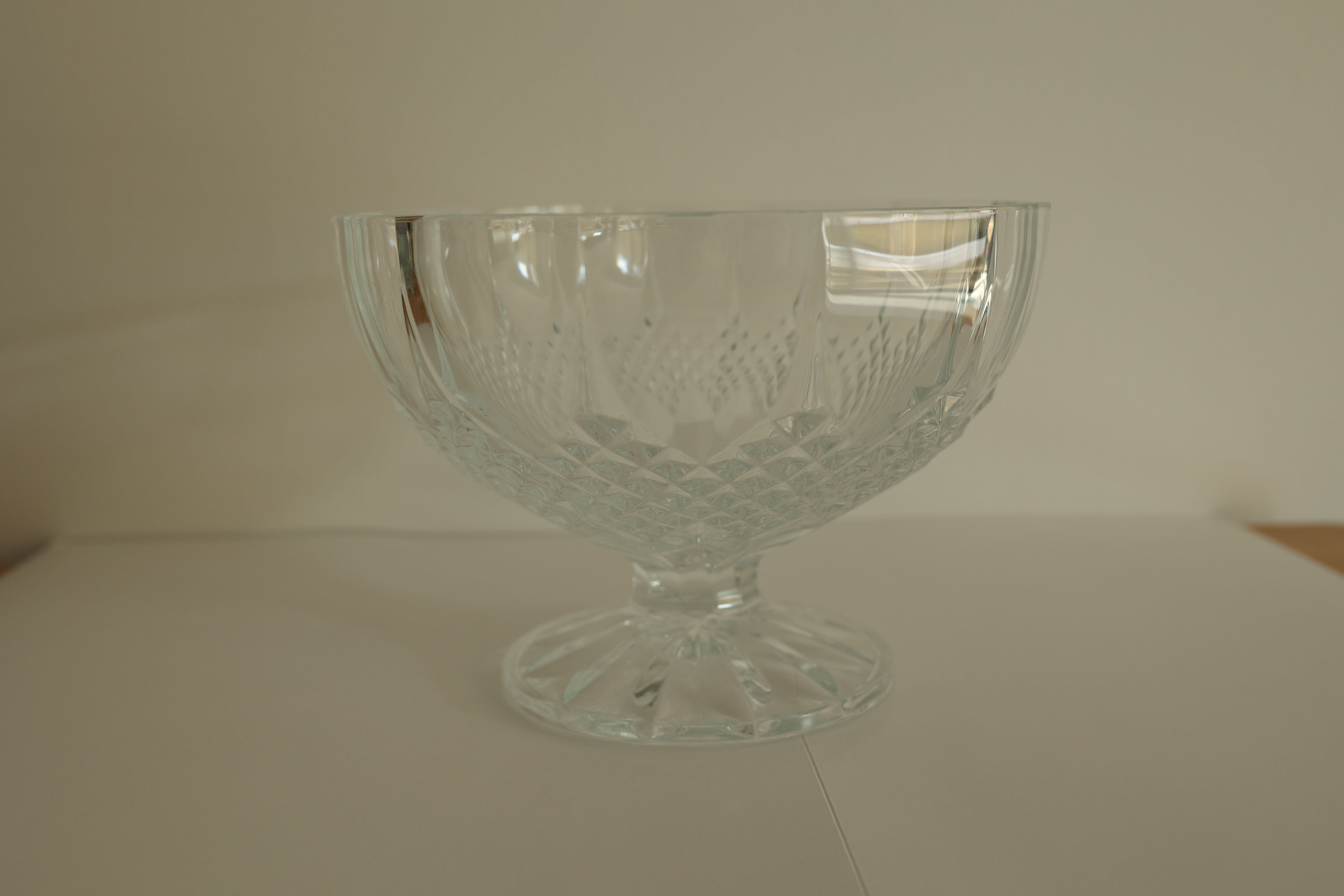 Coupe sur pied en cristal ouraline de Portieux