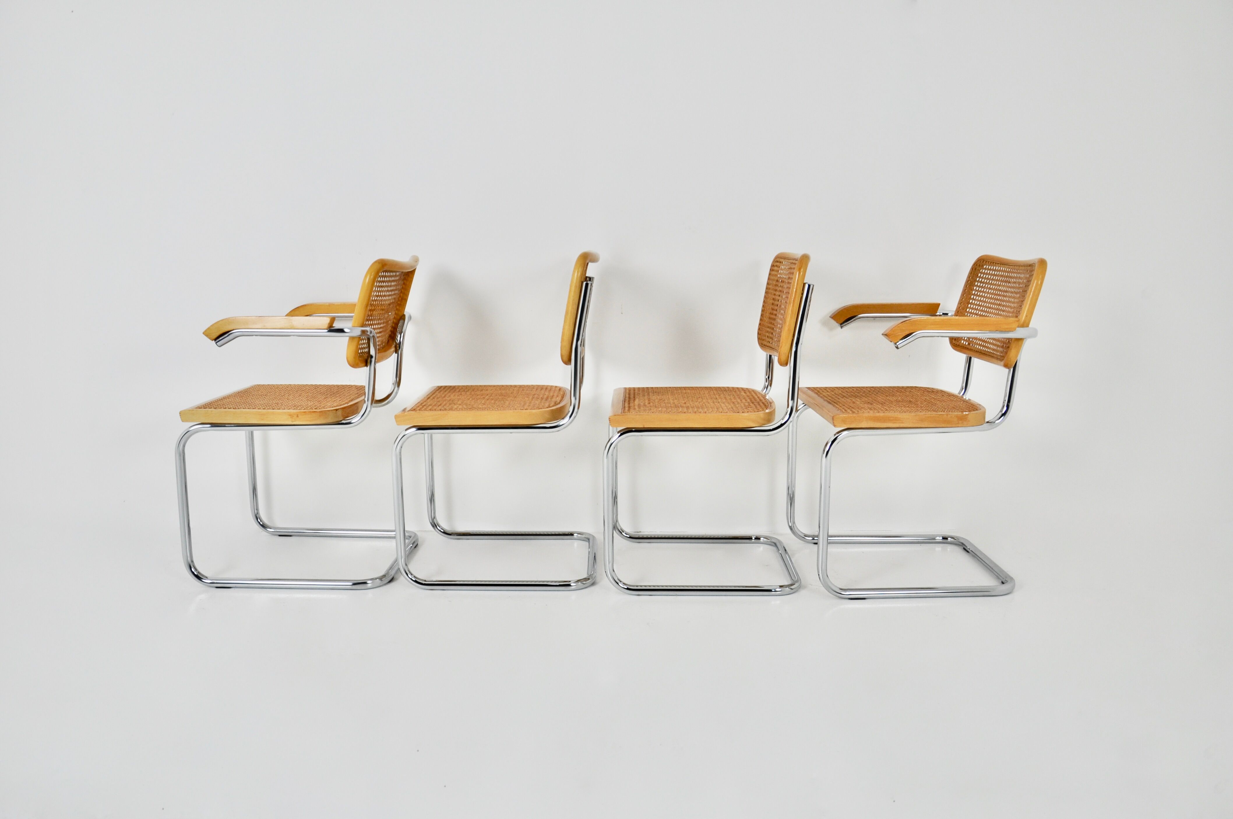 Dining chairs B32 by Marcel Breuer lot of 4