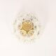 Sputnik ceiling light in floral glass and brass, Germany, 1960s.