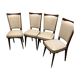 4 chaises skaï vintage années 60