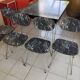 Ensemble table et 4 chaises Formica effet marbre