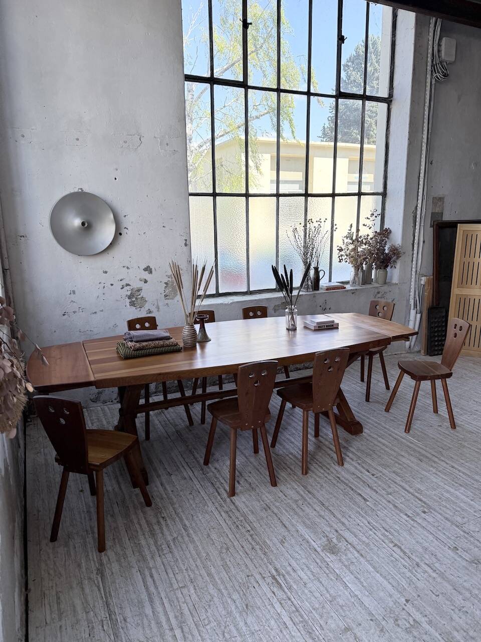 Mountain furniture set with table and 8 chairs Malmvall.