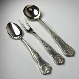 Antique silver cutlery, Italy, 1960s, set of 51.