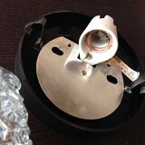 Plafonnier carré en verre pointes de diamants par RZB Leuchten, années 60-70