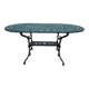 Table de jardin en fer peint style Art Nouveau