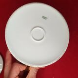 Paillet Limoges - large porcelain sugar pot art deco gilded décor