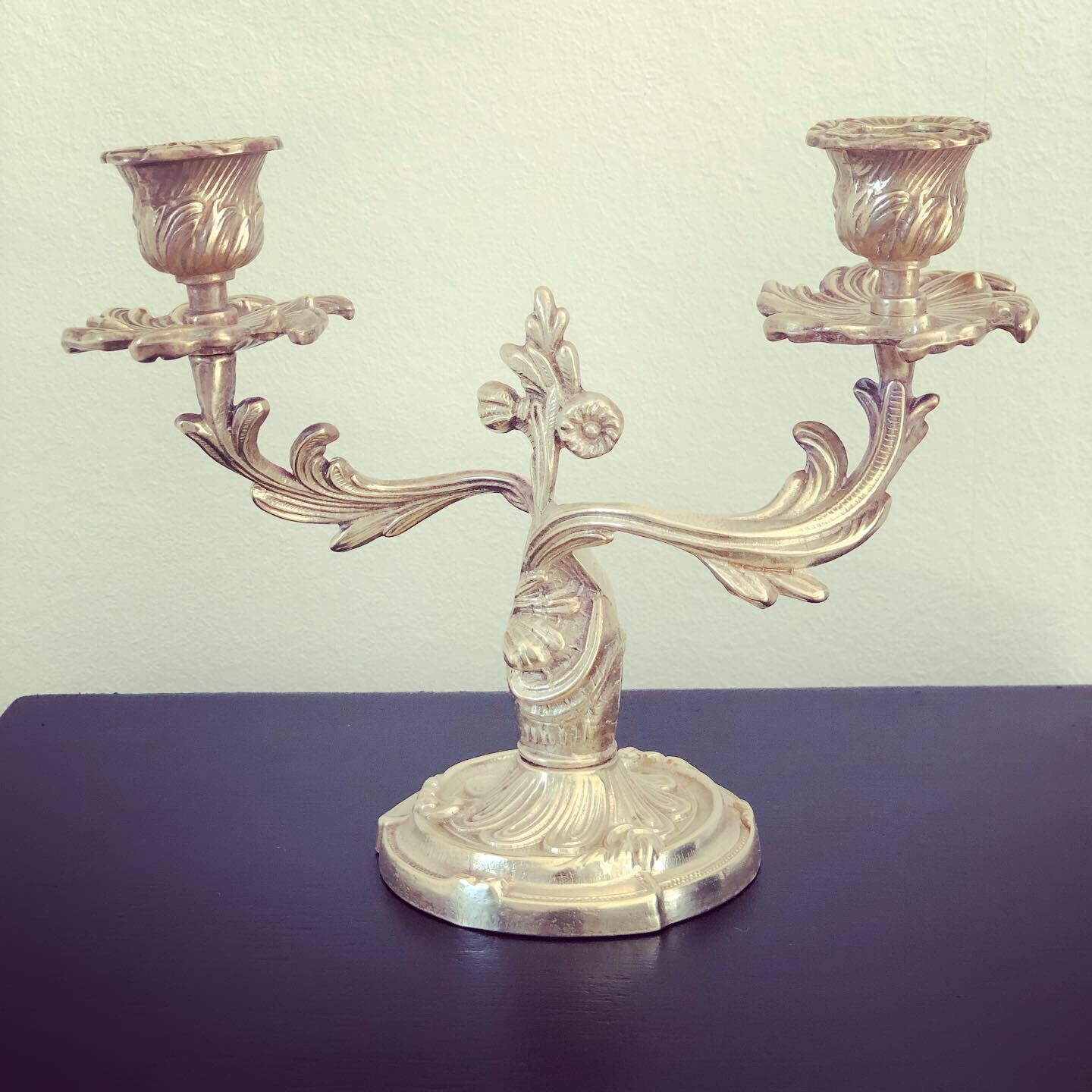 Pair of antique chandeliers in solid brass