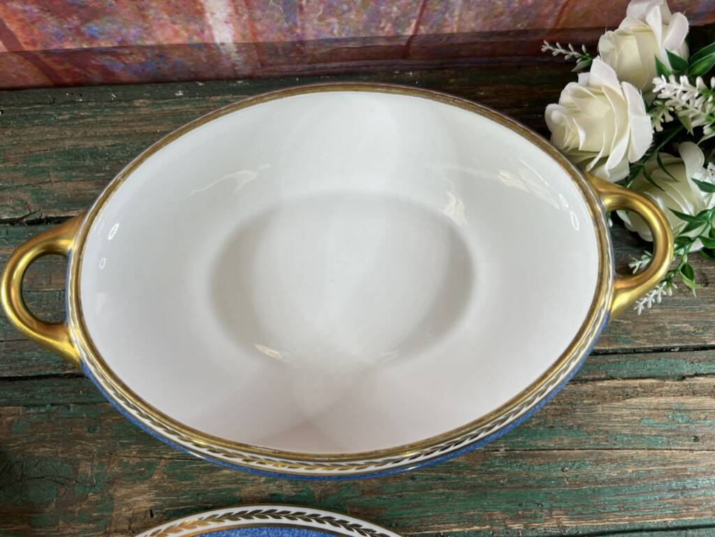 Vegetable tureen in Limoges porcelain Bernardaud