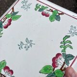 Antique Longwy-Montmorency earthenware trivet