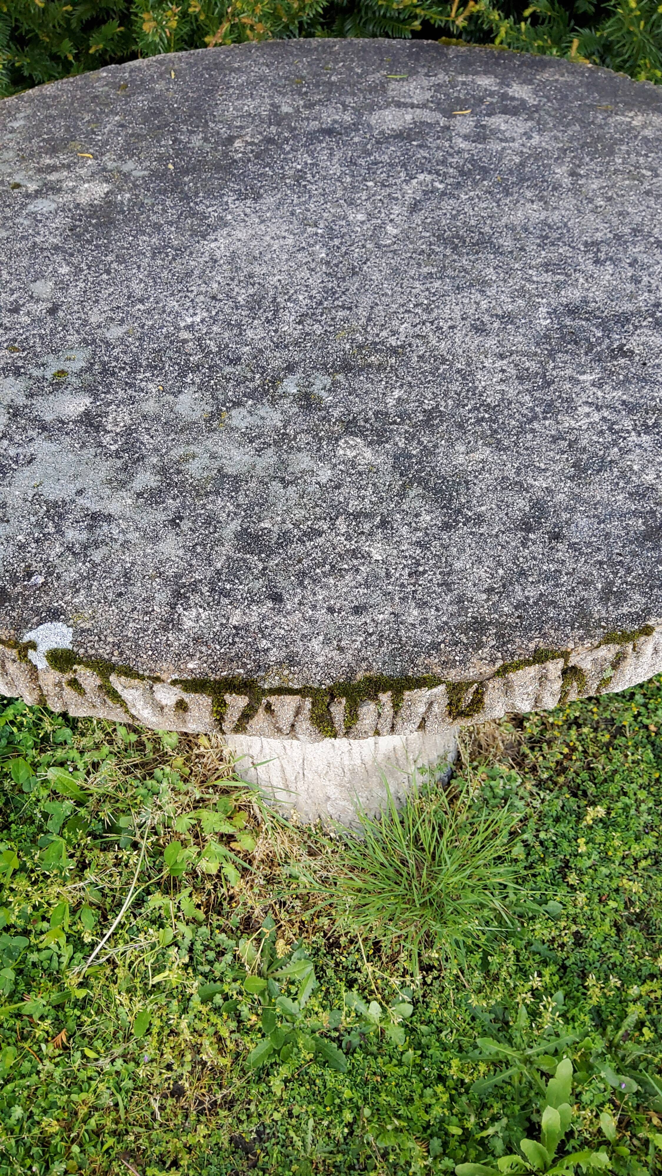 Cement rock garden table from the 1930s