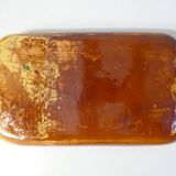 signed mixed earth ceramic tray with marbled effect