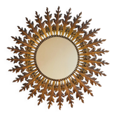 Magnificent sun mirror from the 1950s Italy.