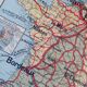 Old map France Chemins de fer Lablache.