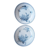 Deux assiettes plates anciennes Sarreguemines