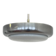 Big chrome milk glass Bauhaus pendant / lamp - 1930s