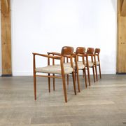 Set Of 4 Model 56 Dining Chairs In Oak By Niels Otto Møller, 1960s