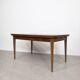Scandinavian extendable dining table in teak, circa 1960.