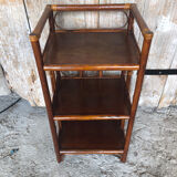 Rattan accent furniture vintage shelves #a232