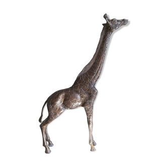 Girafe en bronze vintage
