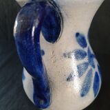 Pitcher in blue sandstone signed