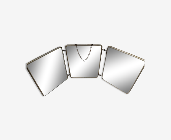 Miroir tryptique de barbier 40x20cm