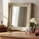 Vintage Rectangular Wall Mirror – Carved Solid Wood Frame