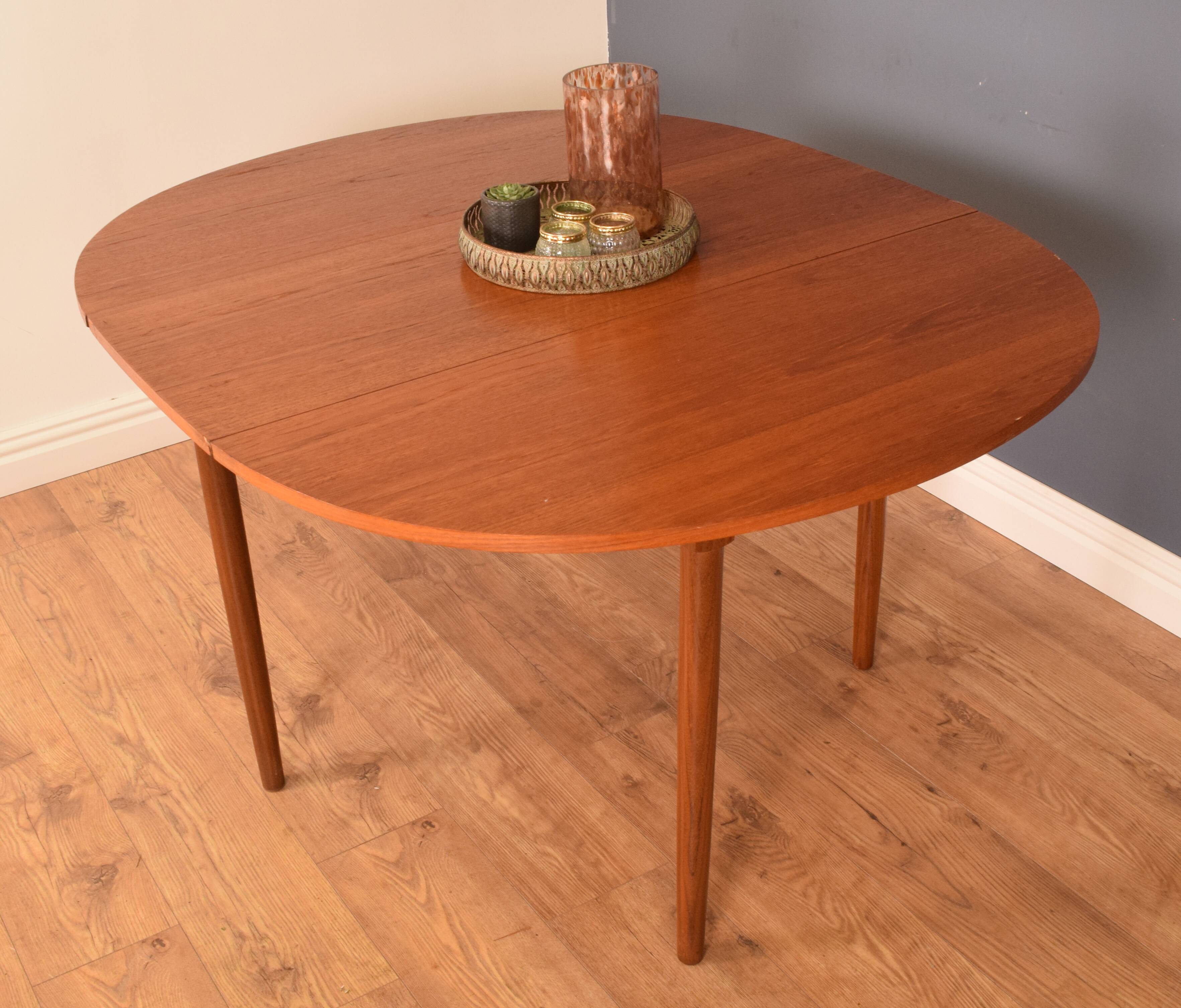 Retro Teak 1960s G Plan Drop Leaf Gate Leg Dining Table