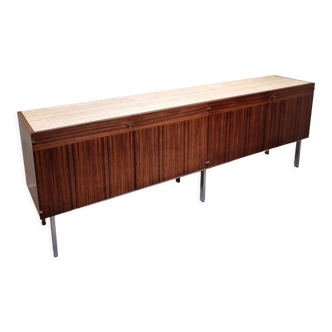 High quality rosewood sideboard with travertine top