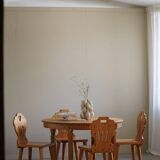 Set of 6 pine chairs