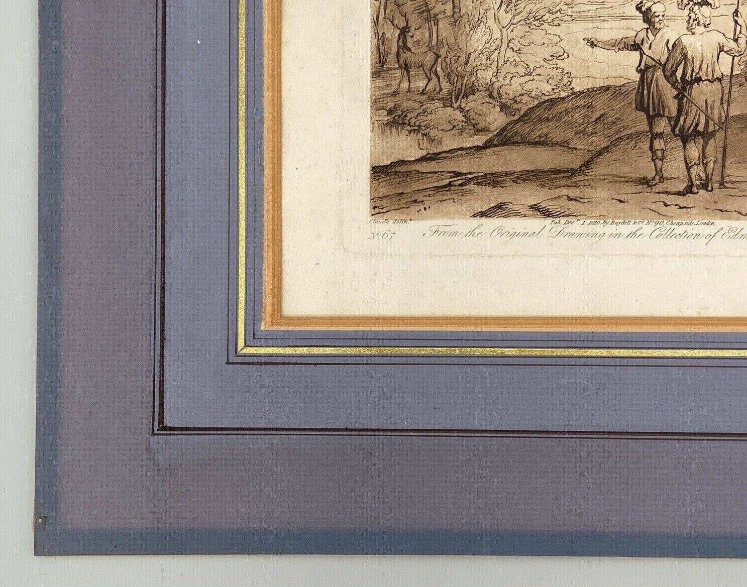 Engraving Claude Le Lorrain Delin T Earlom N°67 from the original drawing