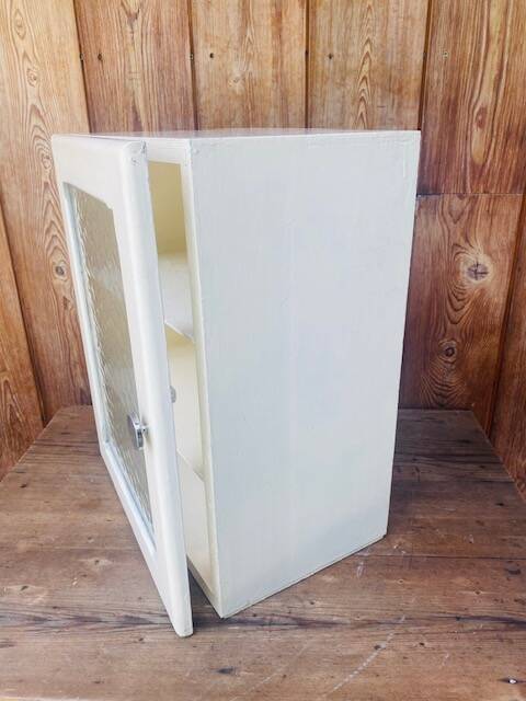 Vintage medicine cabinet.