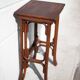 Curved wood trundle table