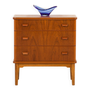 Petite commode danoise ou coffre d'entrée, années 1960