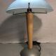 Metal and wood lamp