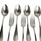 Tableware, six-piece silver-plated cutlery set by SFAM from the early 20th century.