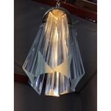 Lampe encastrée en verre de Murano transparent « Triedro »