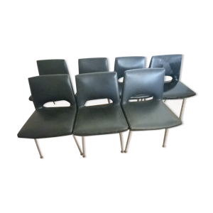 Série de 7 chaises de Georges Frydman