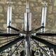 Chandelier with 79 Murano glass drops