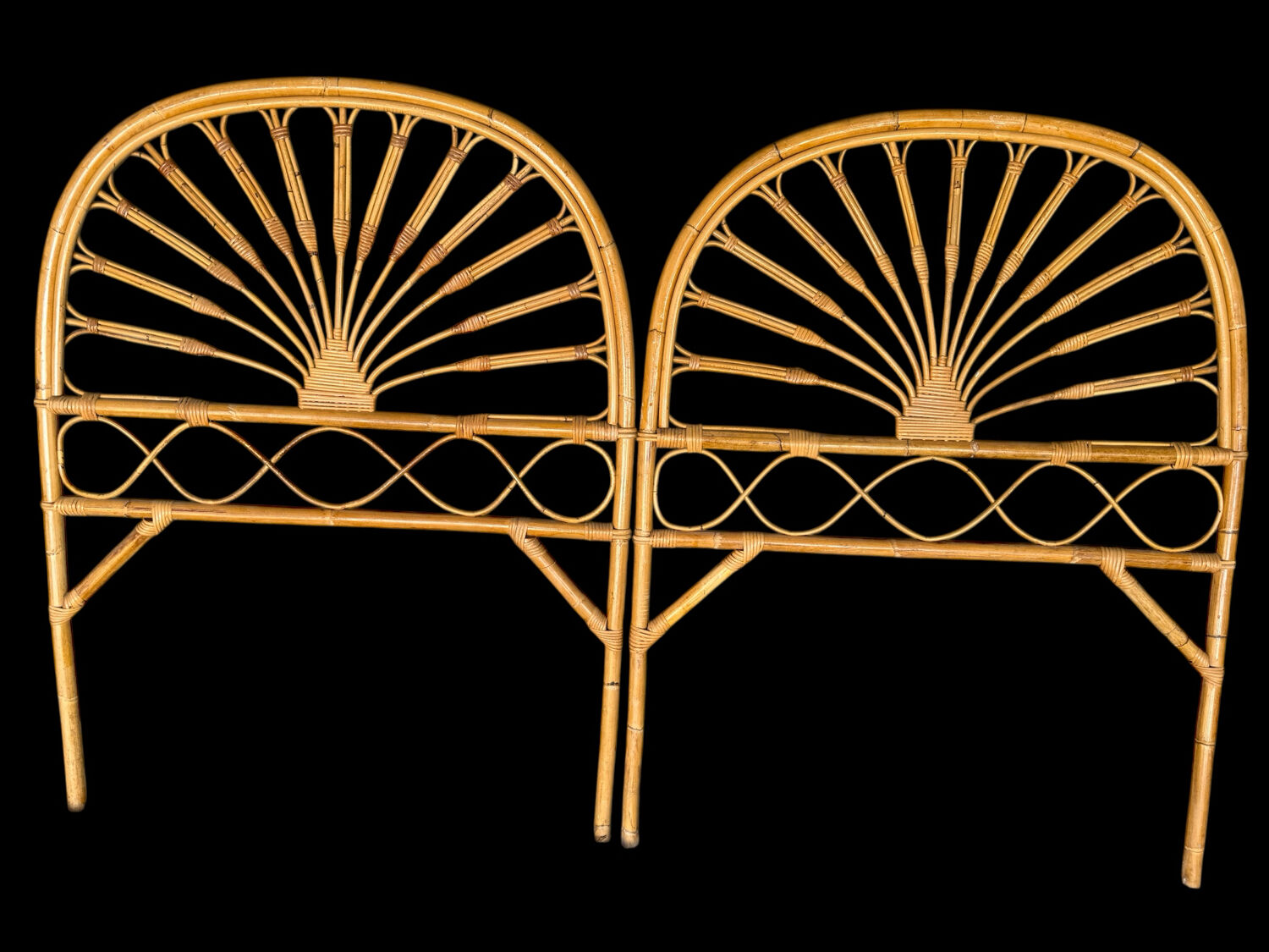 1960s Rattan Headboard from Italy