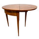 Biedermeier demi-lune fold-out table, cherry veneer, south germany, circa 1820