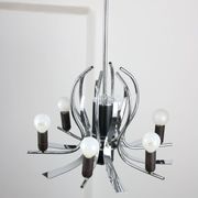 Lustre vintage en forme de cygne chromé, années 70