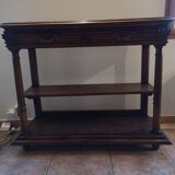 Antique console with marble top