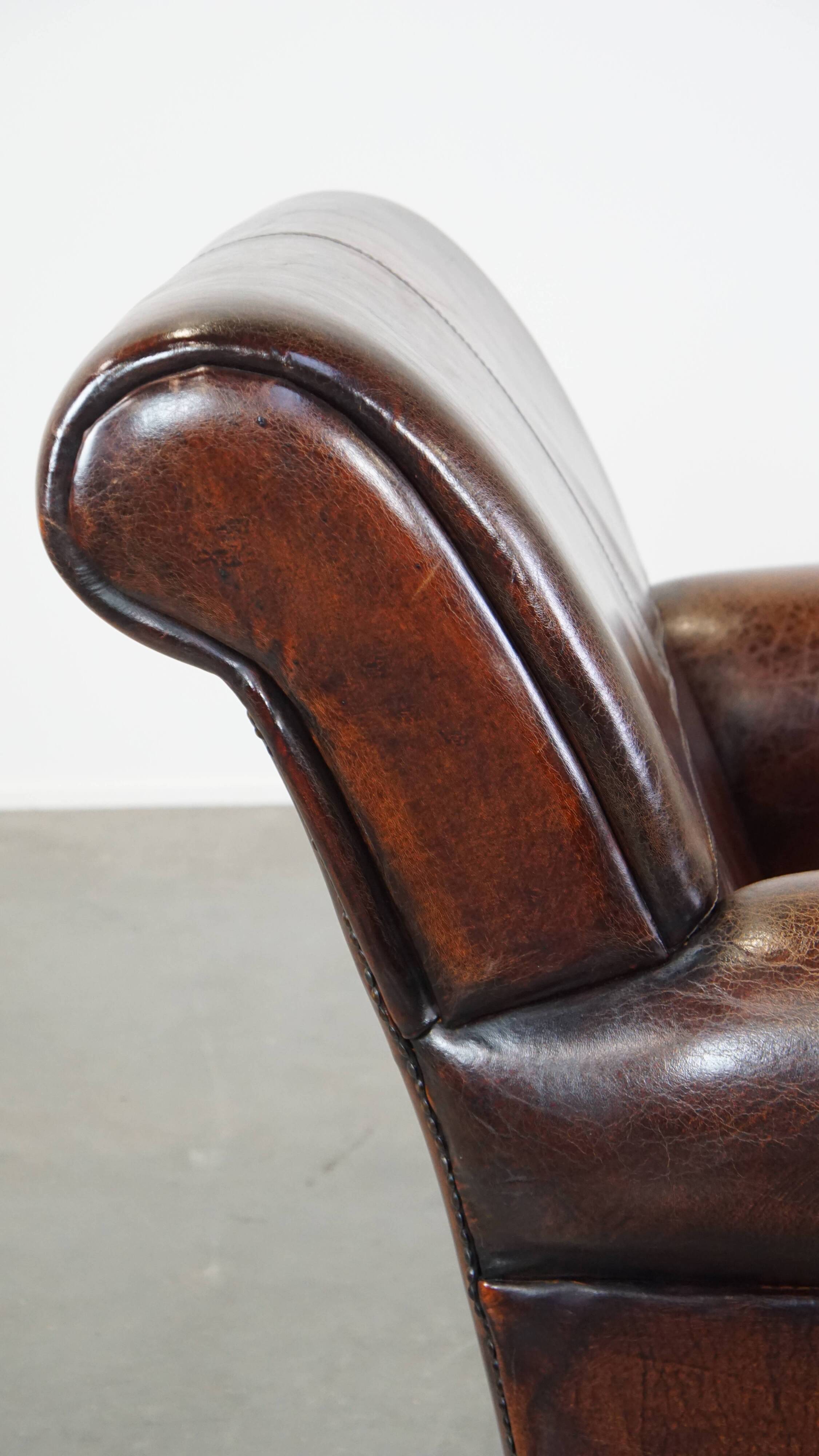 Sheep leather armchair